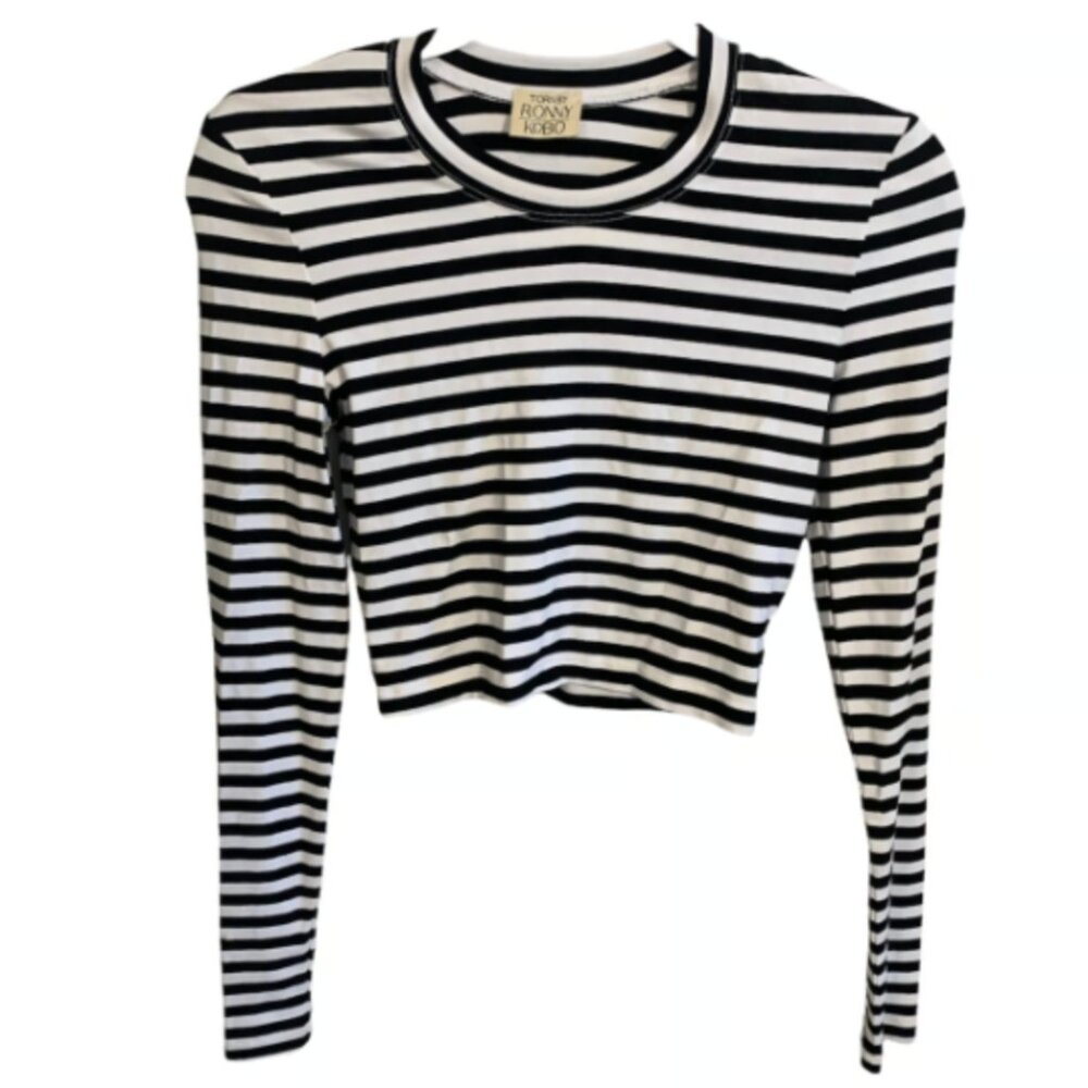 Ronny Kobo striped crop top